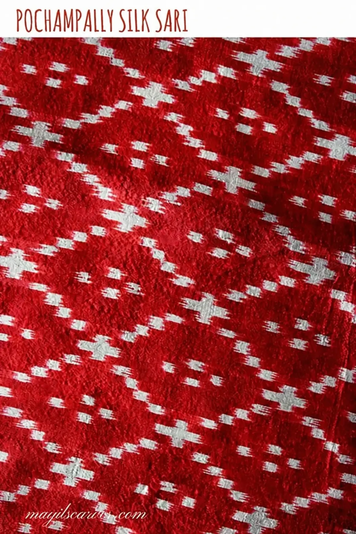 Pochampally ikat geometric pattern