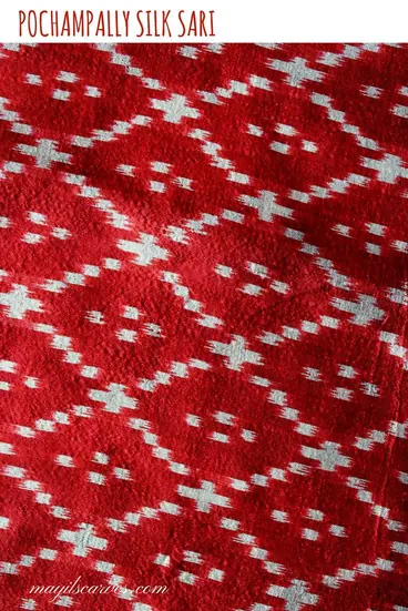 Pochampally ikat geometric pattern