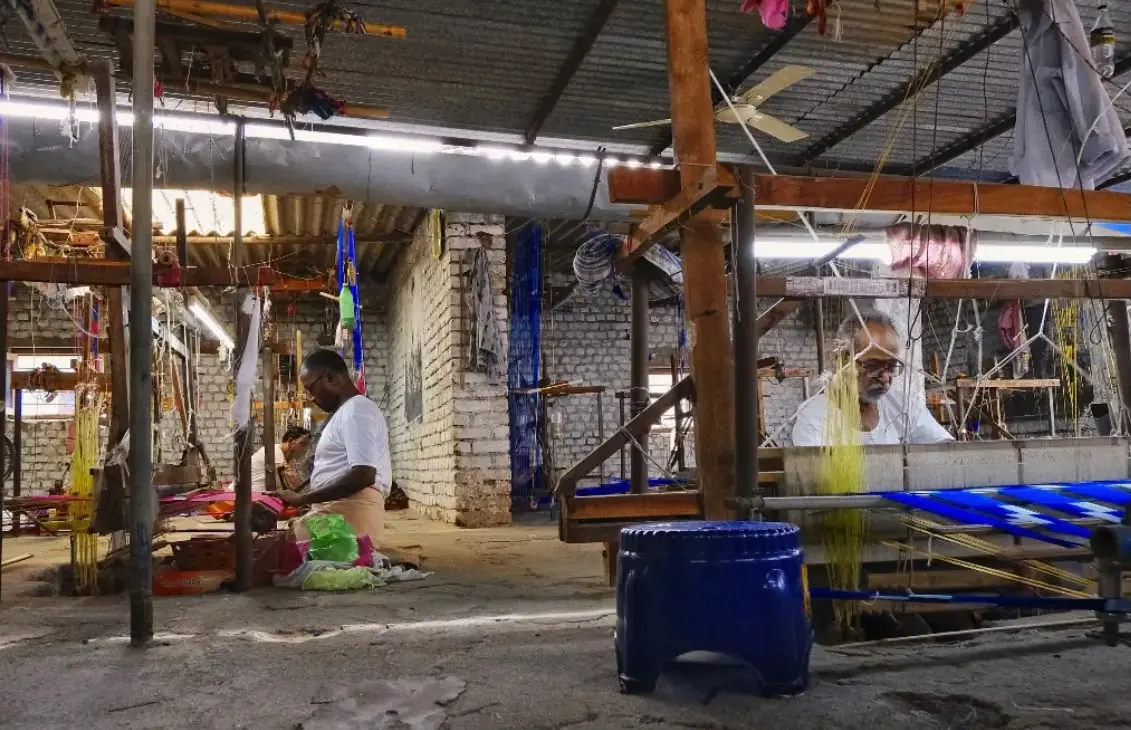 Weaving workshop, Bhoodan Pochampally