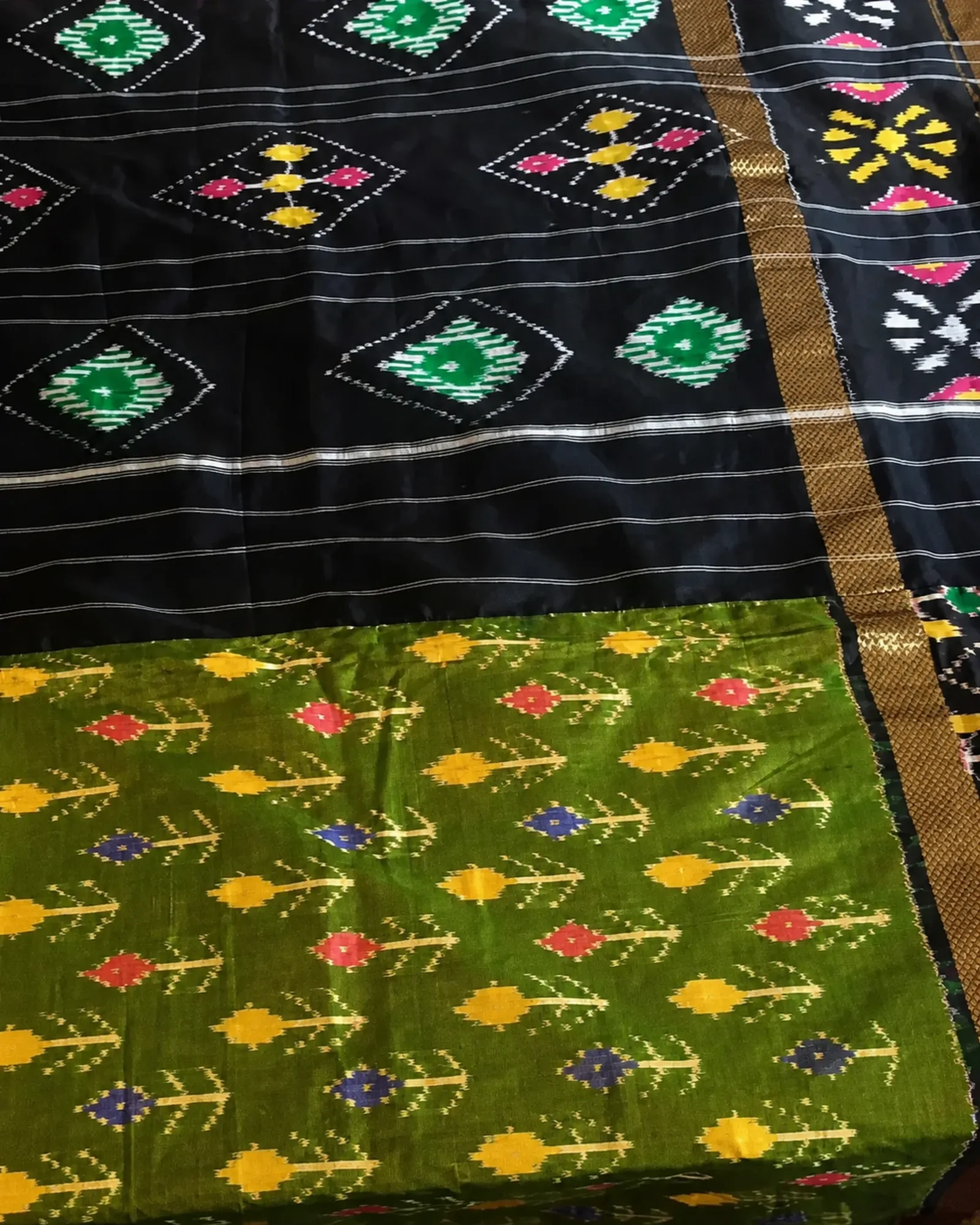 పట్టు ఇక్కత్ చీరలు · Silk Tie & Dye Sarees