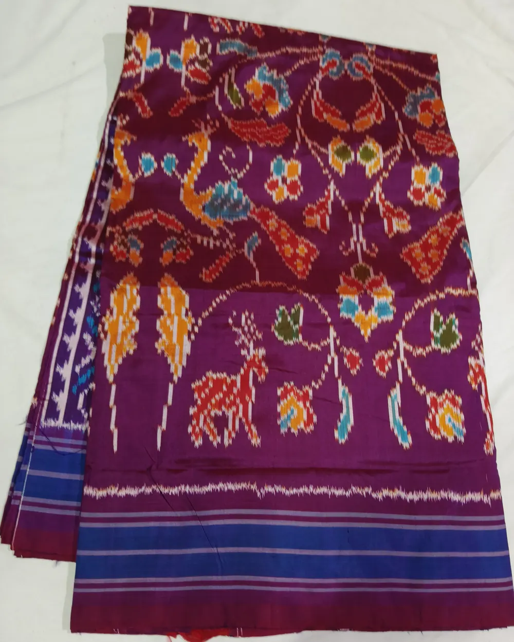 పట్టు ఇకత్ చీర, · Silk Ikat Saree,
