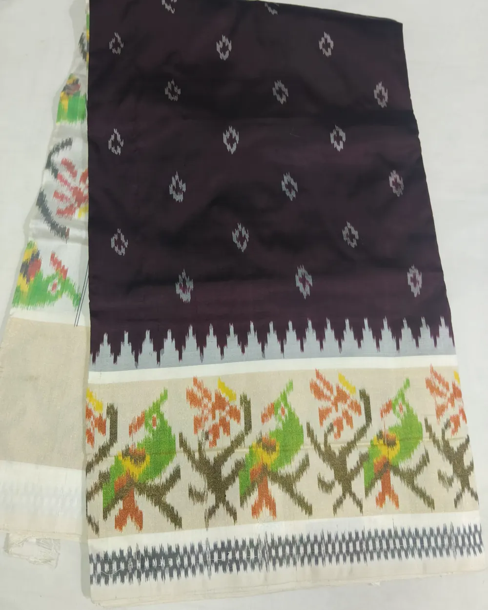 పట్టు ఇకత్ చీర, · Silk Ikat Saree,