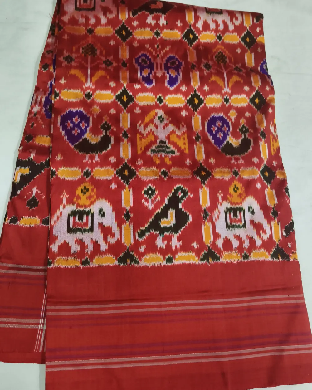 పట్టు ఇకత్ చీర, · Silk Ikat Saree,