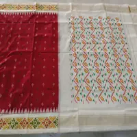 Silk Ikat Saree, · పట్టు ఇకత్ చీర,