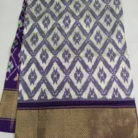Silk Ikat Saree, · పట్టు ఇకత్ చీర,