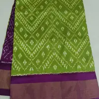 Silk Ikat Saree, · పట్టు ఇకత్ చీర,