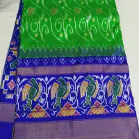 Silk Ikat Saree, · పట్టు ఇకత్ చీర,