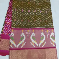 Silk Ikat Saree, · పట్టు ఇకత్ చీర,