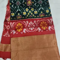 Silk Ikat Saree, · పట్టు ఇకత్ చీర,