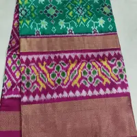 Silk Ikat Saree, · పట్టు ఇకత్ చీర,