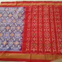 Silk Ikat Saree, · పట్టు ఇకత్ చీర,